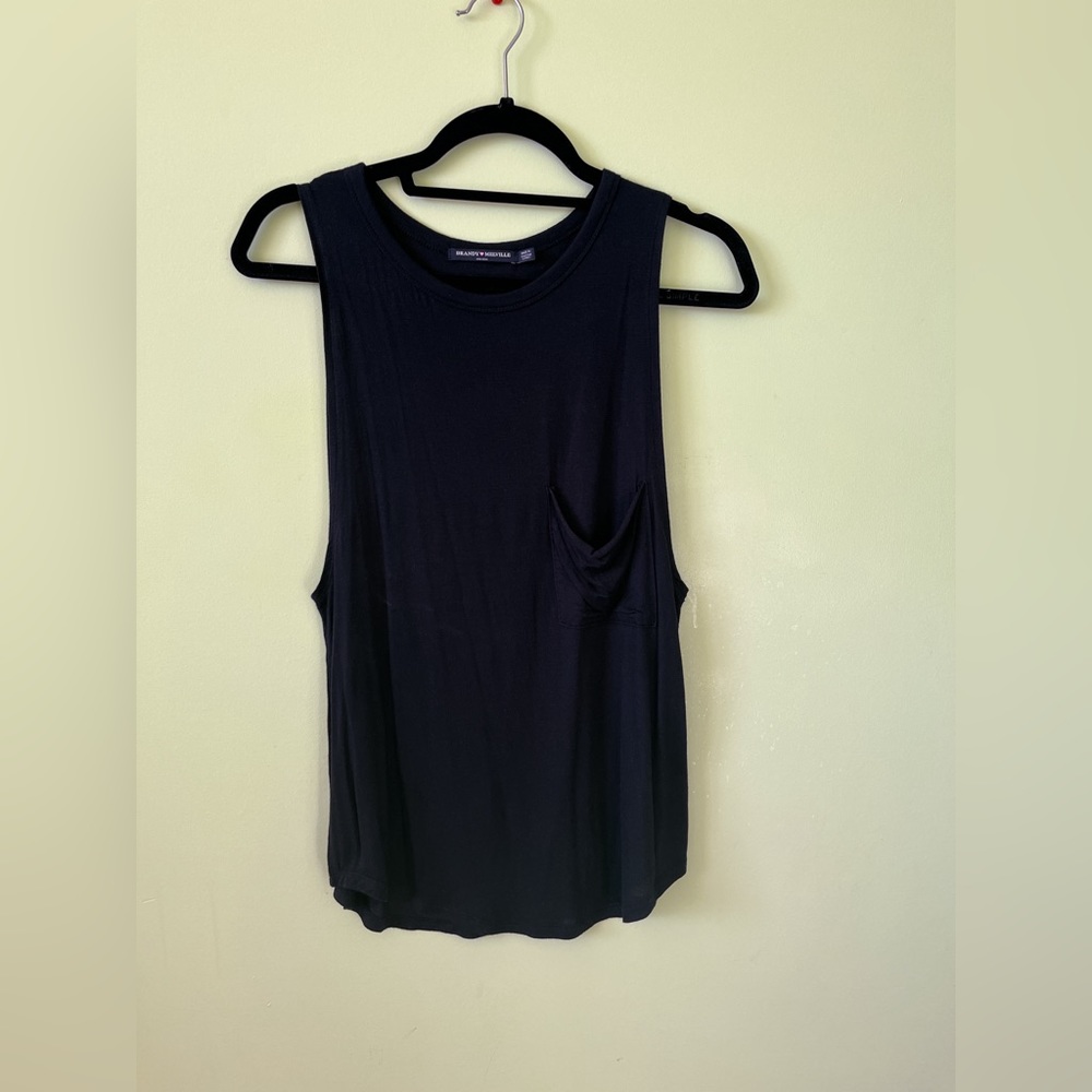 Brandy Melville Muscle Tank - black